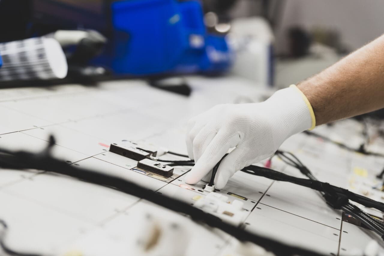 Cable harness manufacturing process